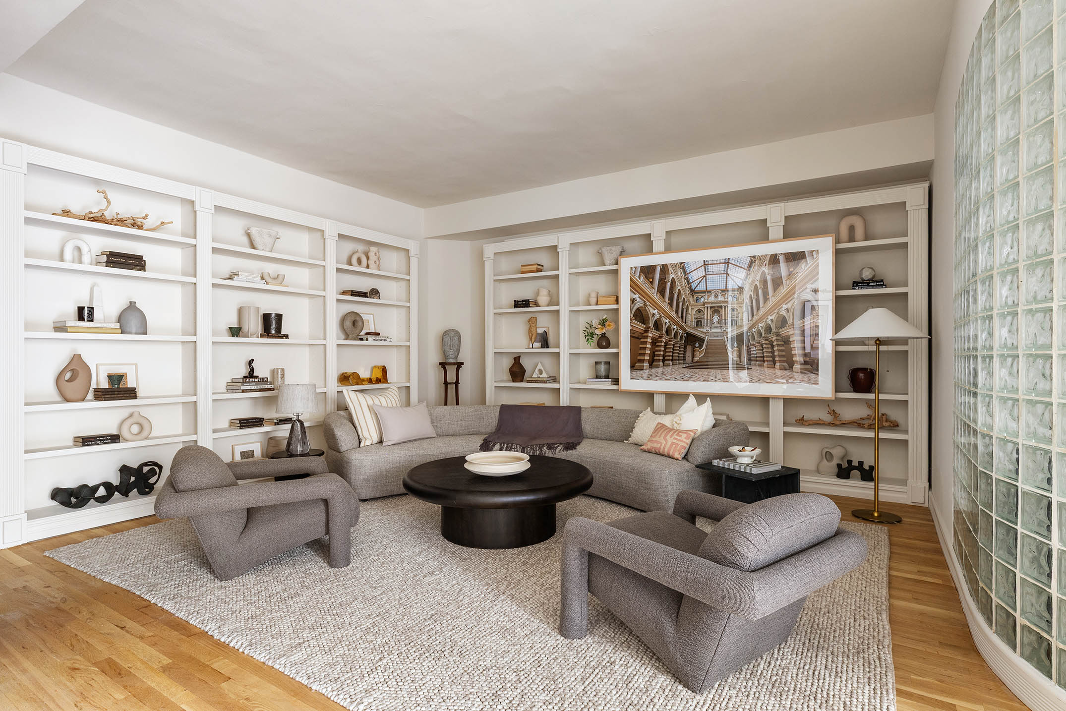 260 West Broadway, Unit 4C Manhattan, NY 10013 - Photo 8 of 28 a living room with furniture and a window