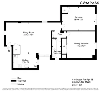 $650,000 | 416 Ocean Avenue, Unit 48 | Prospect Park South