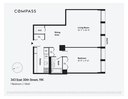 $860,000 | 343 East 30th Street, Unit 19K | Kips Bay
