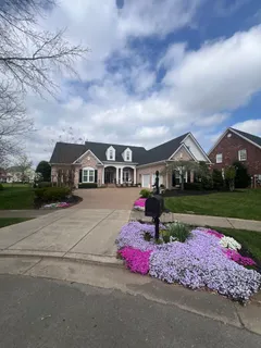 a front view of house with yard