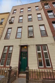 a front view of a building