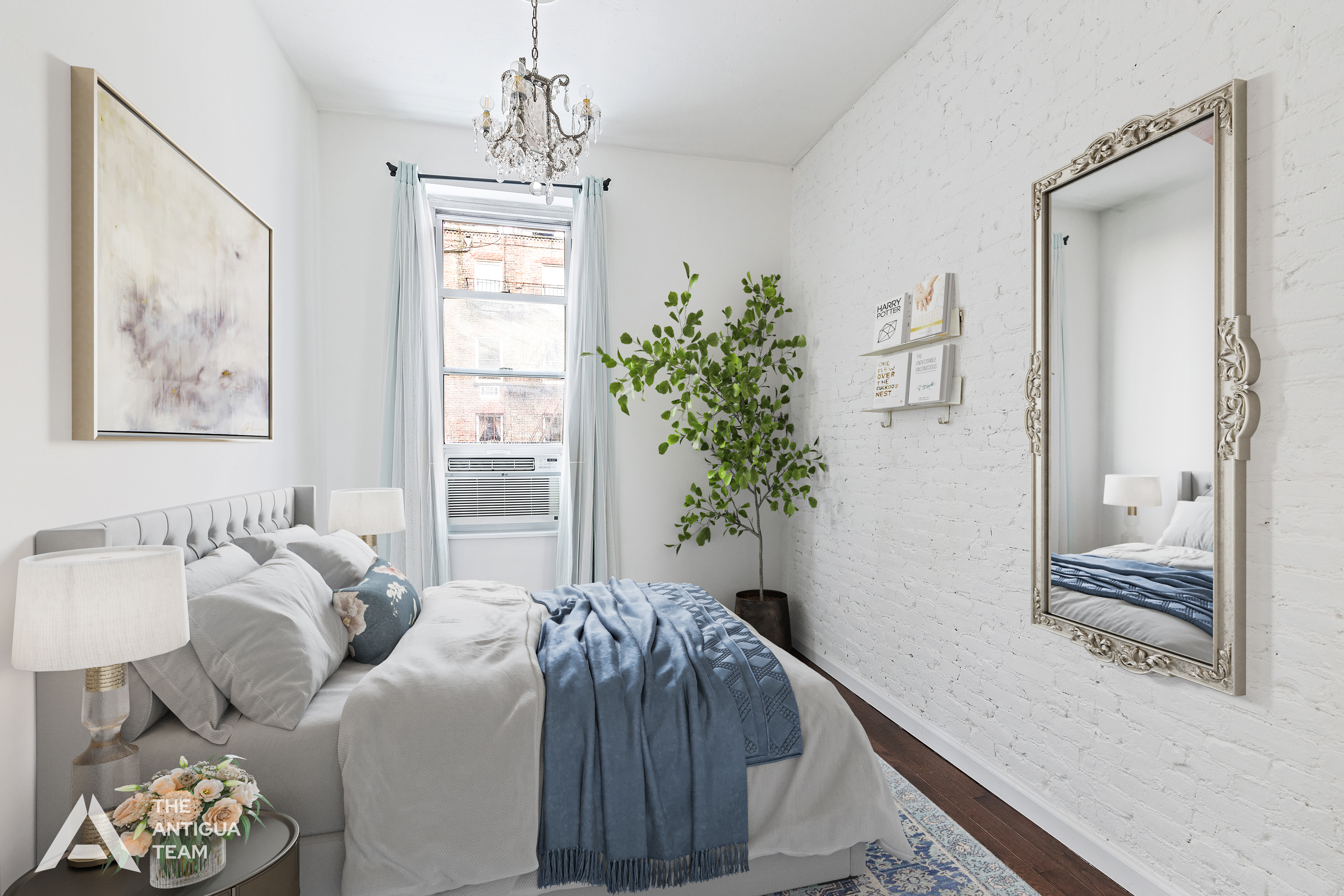 264 West 22nd Street, Unit 5 Manhattan, NY 10011 - Photo 3 of 7 a bedroom with furniture and a window