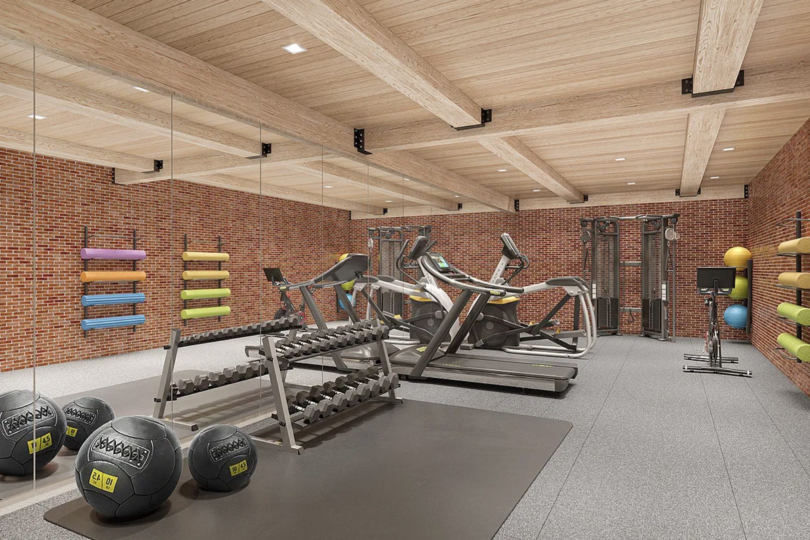 120 Java Street, Unit 1B Brooklyn, NY 11222 - Photo 10 of 12 a view of a room with gym equipment