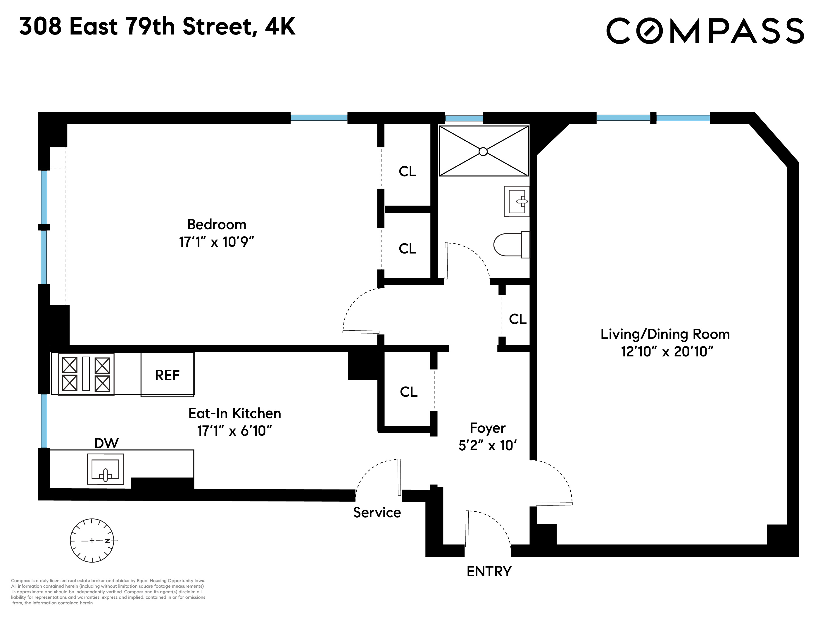 308 East 79th Street, Unit 4K Manhattan, NY 10075 - Photo 11 of 11 a picture of a wall with a white wall and white wall
