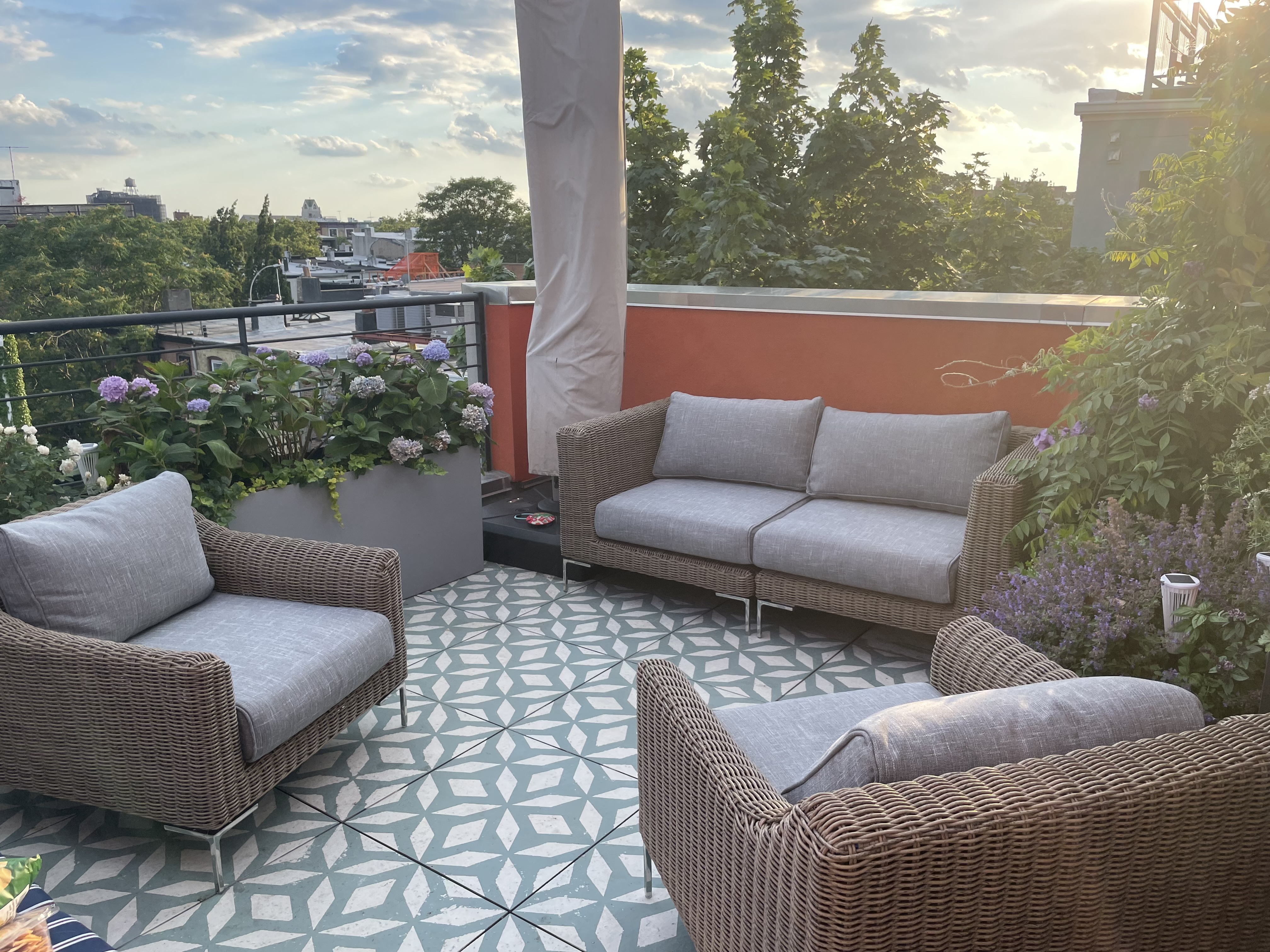 316 Carroll Street, Unit 2 Brooklyn, NY 11231 - Photo 9 of 12 a view of a patio with couches and pool