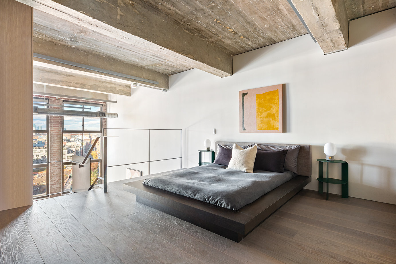 330 Wythe Avenue, Unit 6I Brooklyn, NY 11249 - Photo 7 of 14 a living room with furniture and a table