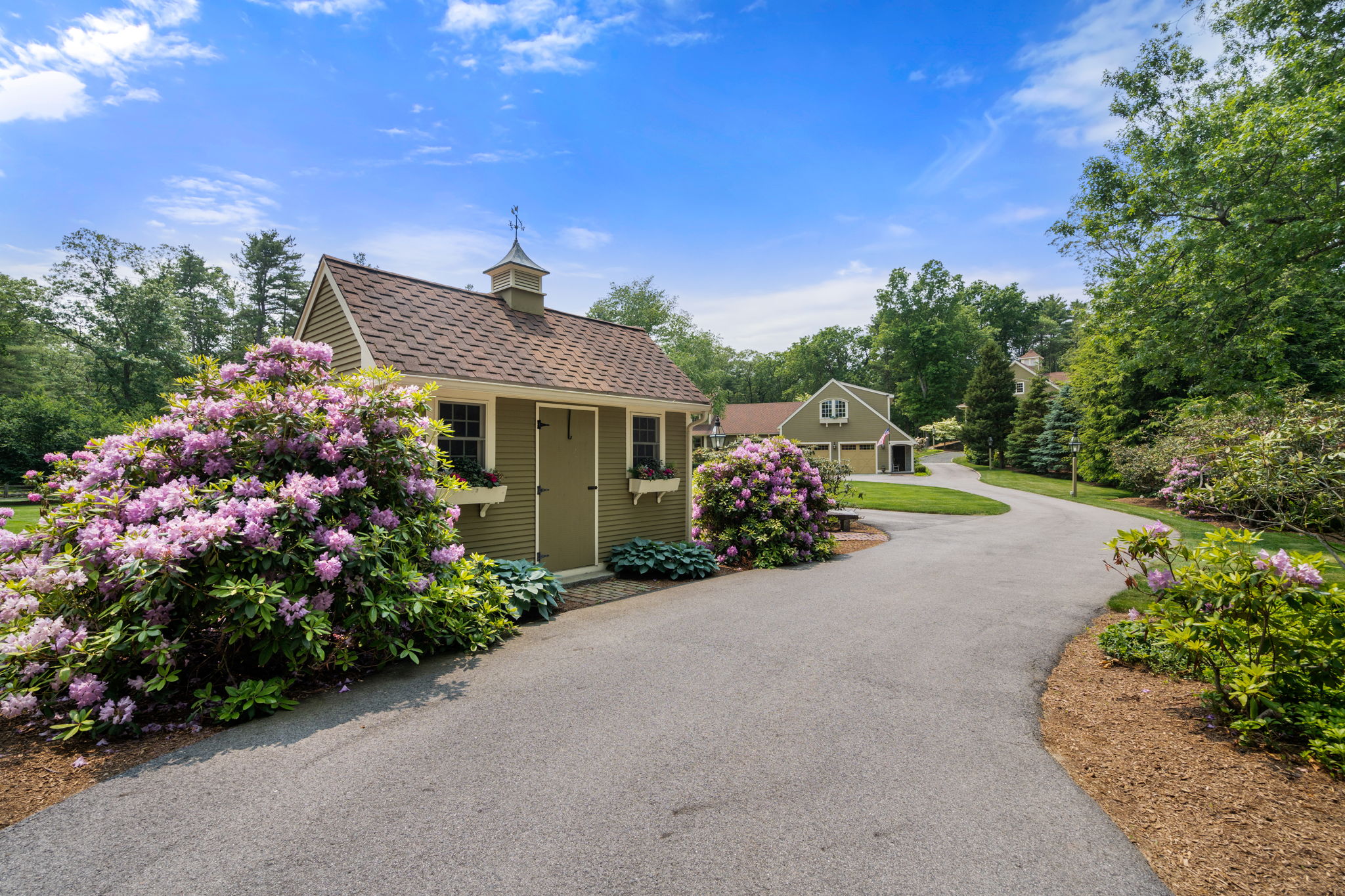 100 Farm Road Sherborn, MA 01770 - Photo 7 of 17 a front view of a house with a yard