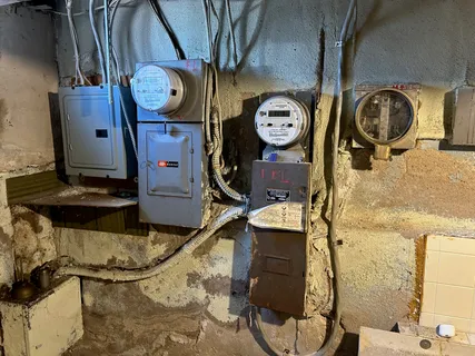 a view of a storage room