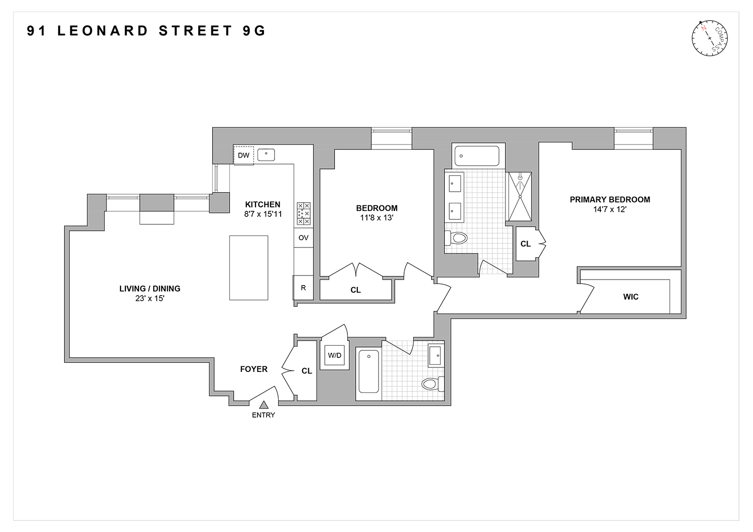 91 Leonard Street, Unit 9G Manhattan, NY 10013 - Photo 15 of 15