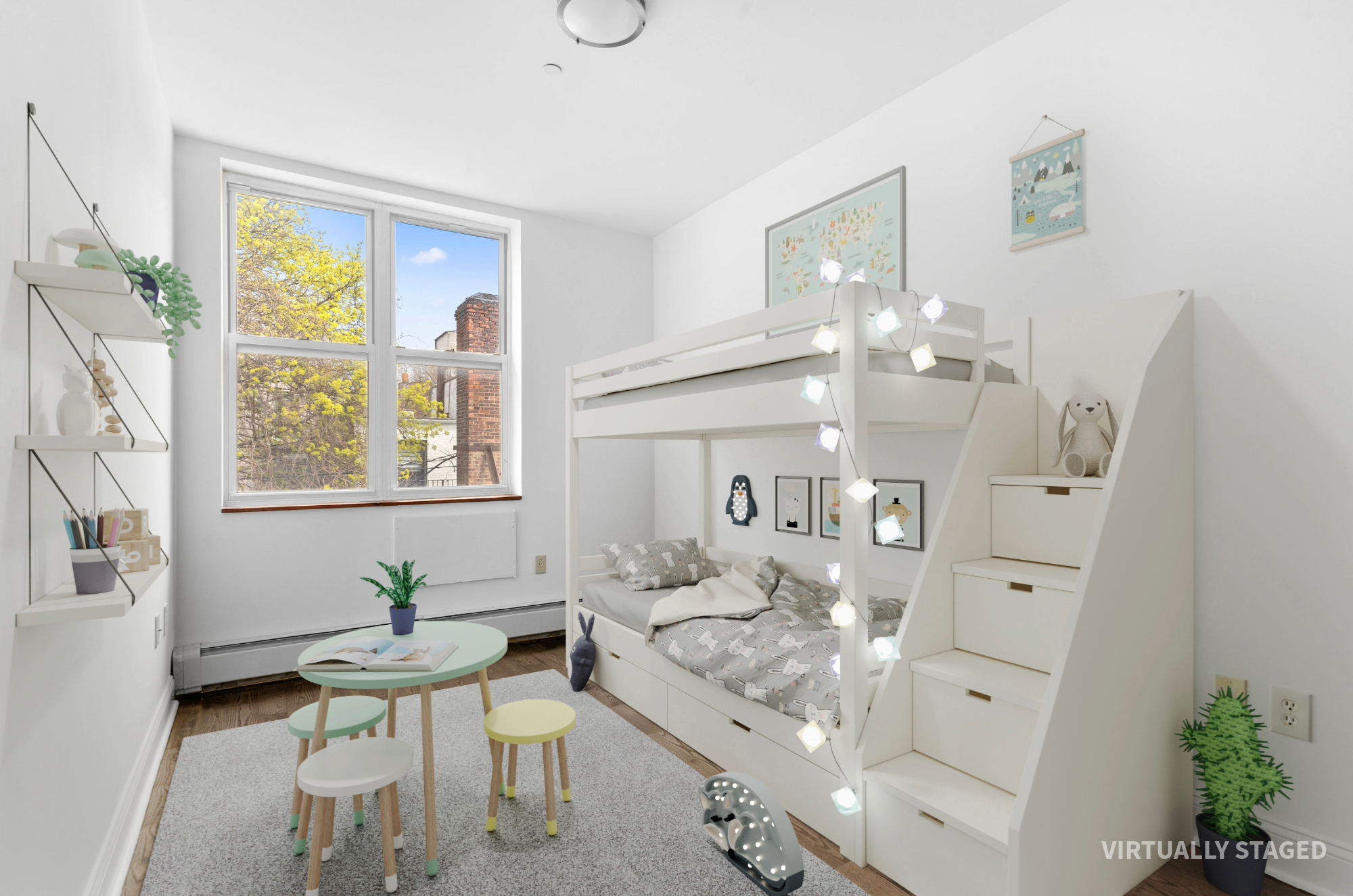 269 8th Street, Unit 2R Brooklyn, NY 11215 - Photo 8 of 14 a large white kitchen with a large window