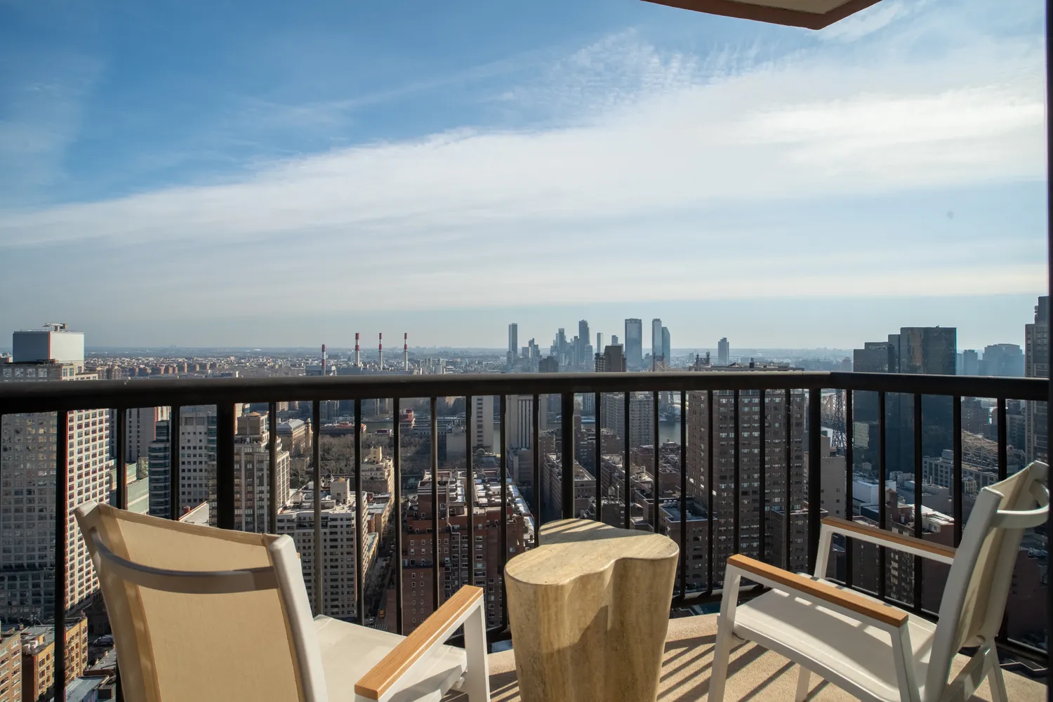 a view of balcony with city view