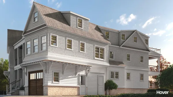 a front view of a house