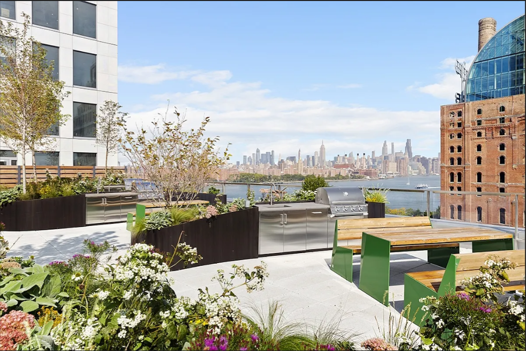 5 South 5th Street, Unit 5300 Brooklyn, NY 11249 - Photo 27 of 28 a view of city from terrace with seating space