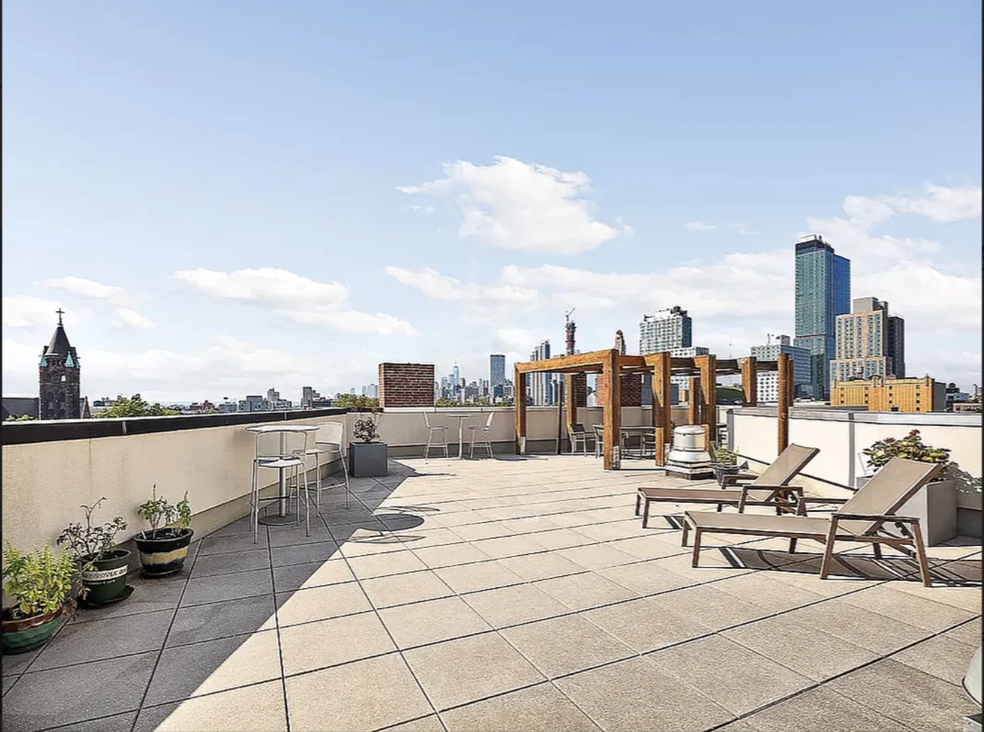 145 Park Place, Unit 4E Brooklyn, NY 11217 - Photo 12 of 15 a view of a terrace with sitting area