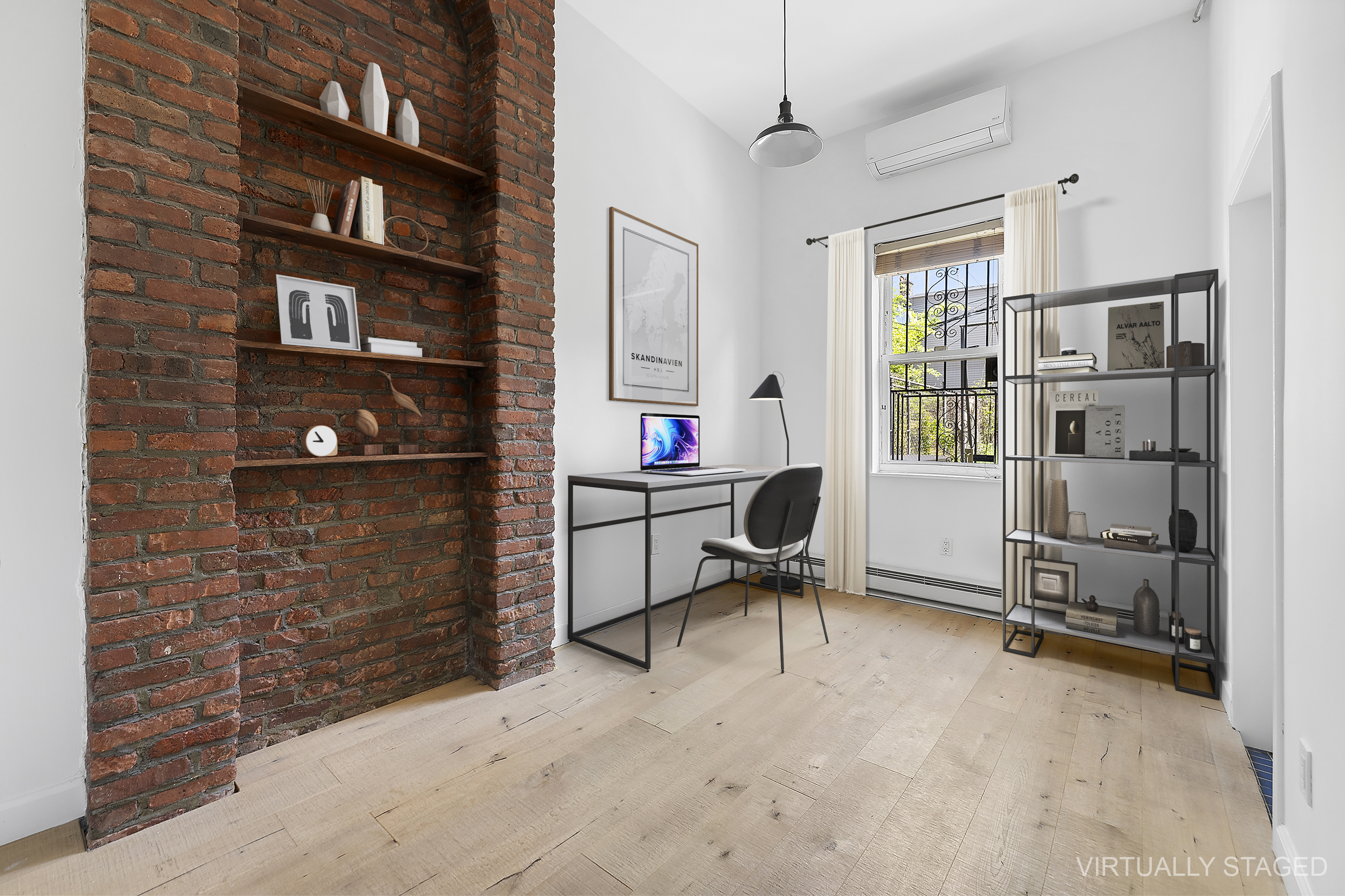 768 Hart Street, Unit 1 Brooklyn, NY 11237 - Photo 9 of 18 a workspace with furniture and windows