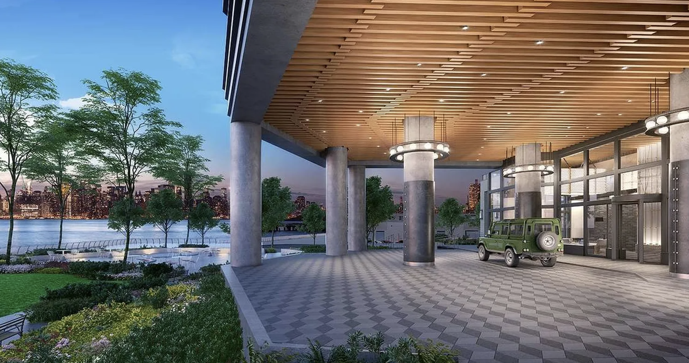 21 India Street, Unit 2101 Brooklyn, NY 11222 - Photo 20 of 22 a view of a building with tree s