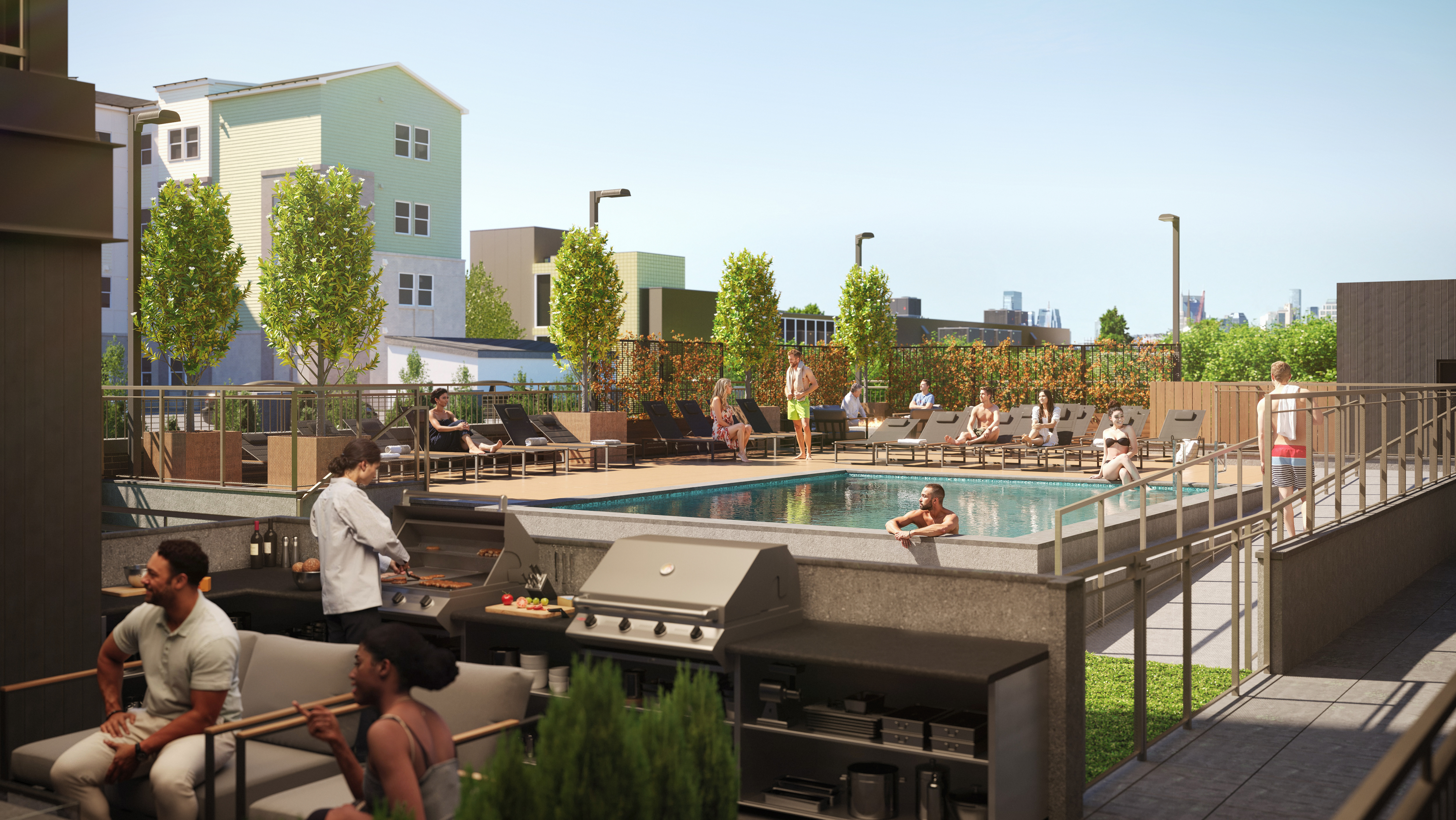 730 Main Street, Unit C2 Nashville, TN 37206 - Photo 2 of 7 a view of a city with tall buildings