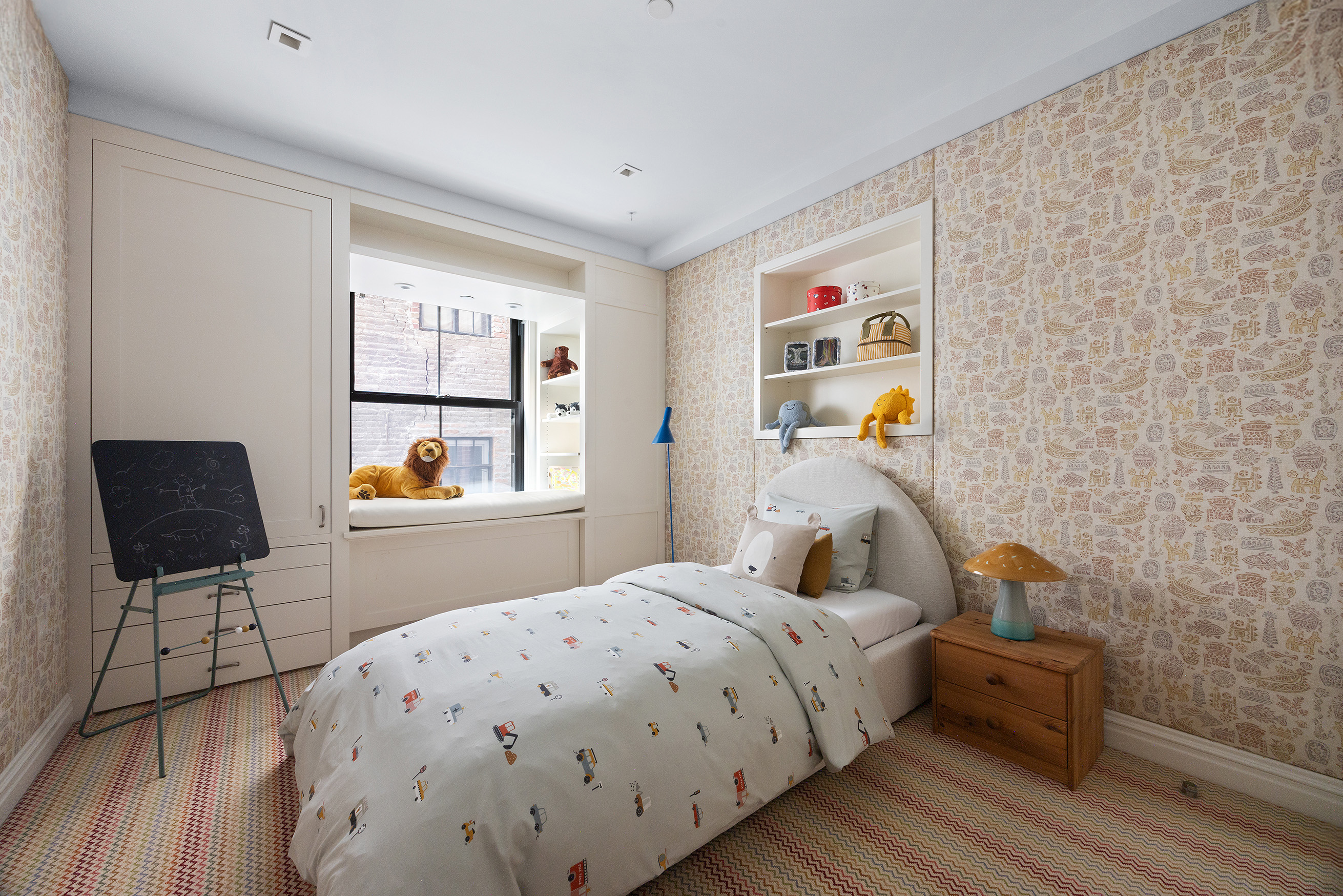 161 Duane Street, Unit 4B Manhattan, NY 10013 - Photo 10 of 16 a bedroom with a bed and wooden floor