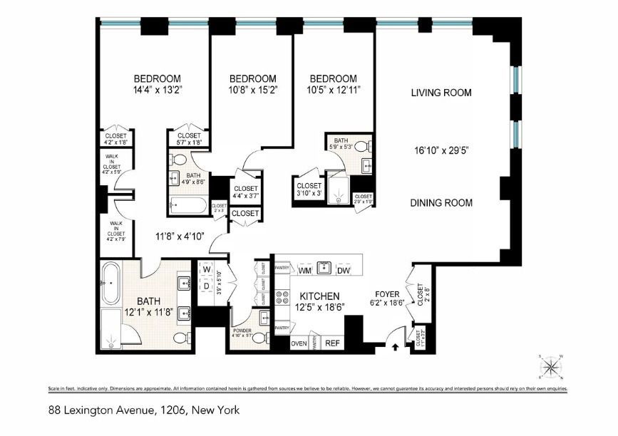 88 Lexington Avenue, Unit 1206 Manhattan, NY 10016 - Photo 10 of 10 Gallery Image 10