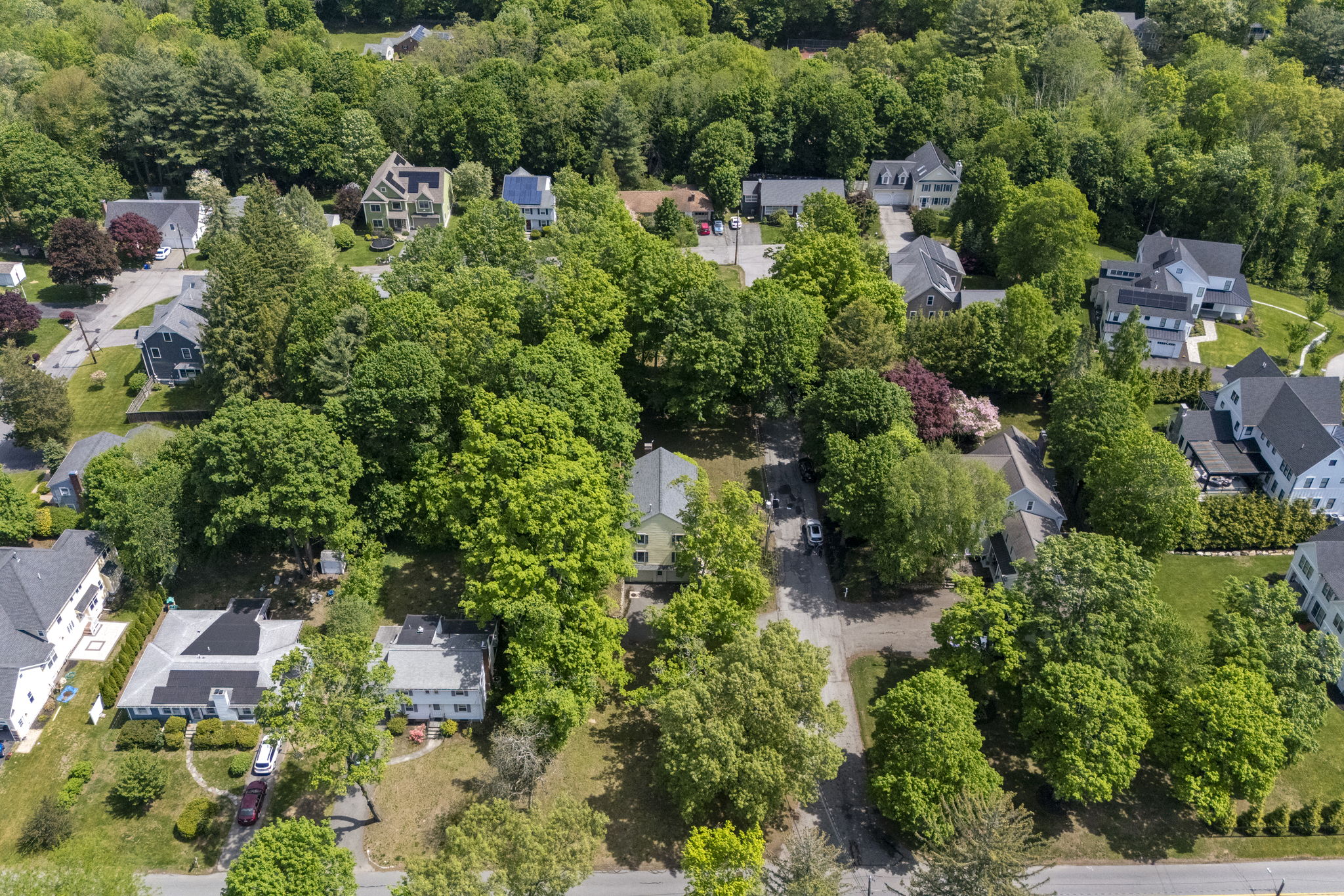 2 Laurel Street Lexington, MA 02421 - Photo 5 of 46 an aerial view of residential house with outdoor space