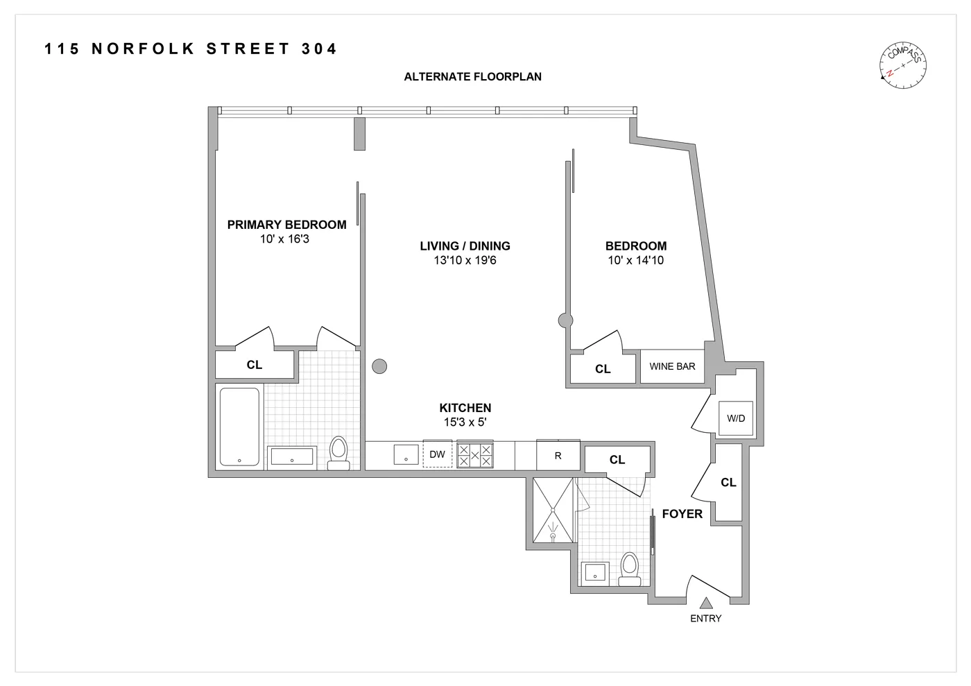 $1,495,000 | 115 Norfolk Street, Unit 34 | Lower East Side