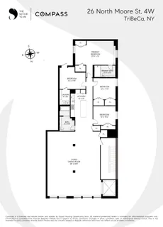 $4,595,000 | 20-26 North Moore Street, Unit 4W | TriBeCa