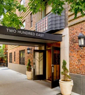 a front view of a building