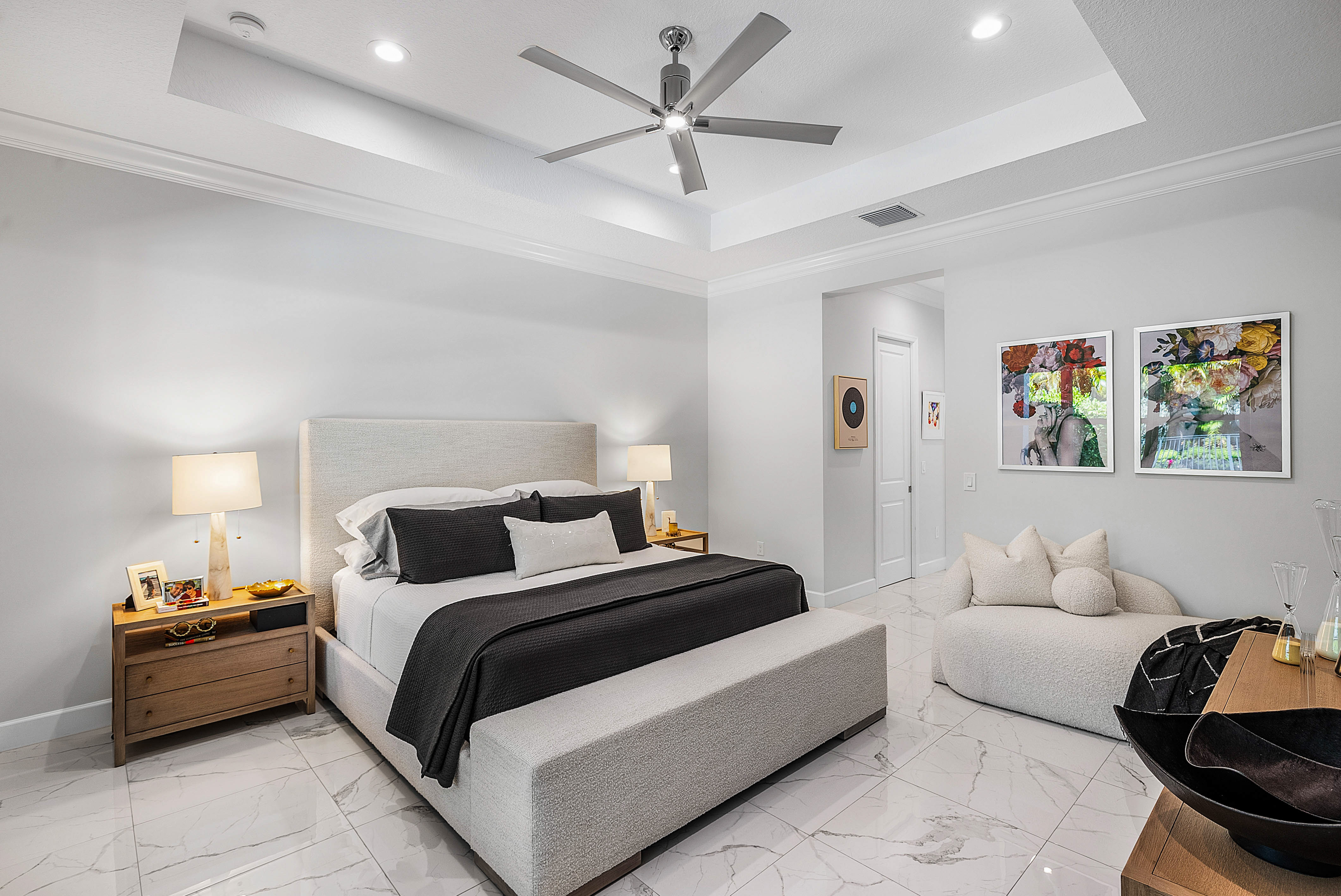 13172 Whistler Mountain Road Delray Beach, FL 33446 - Photo 16 of 38 a bedroom with a bed and a couch