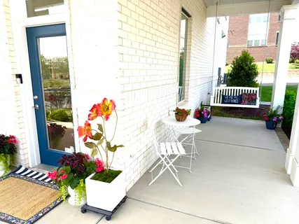 a outdoor space with furniture