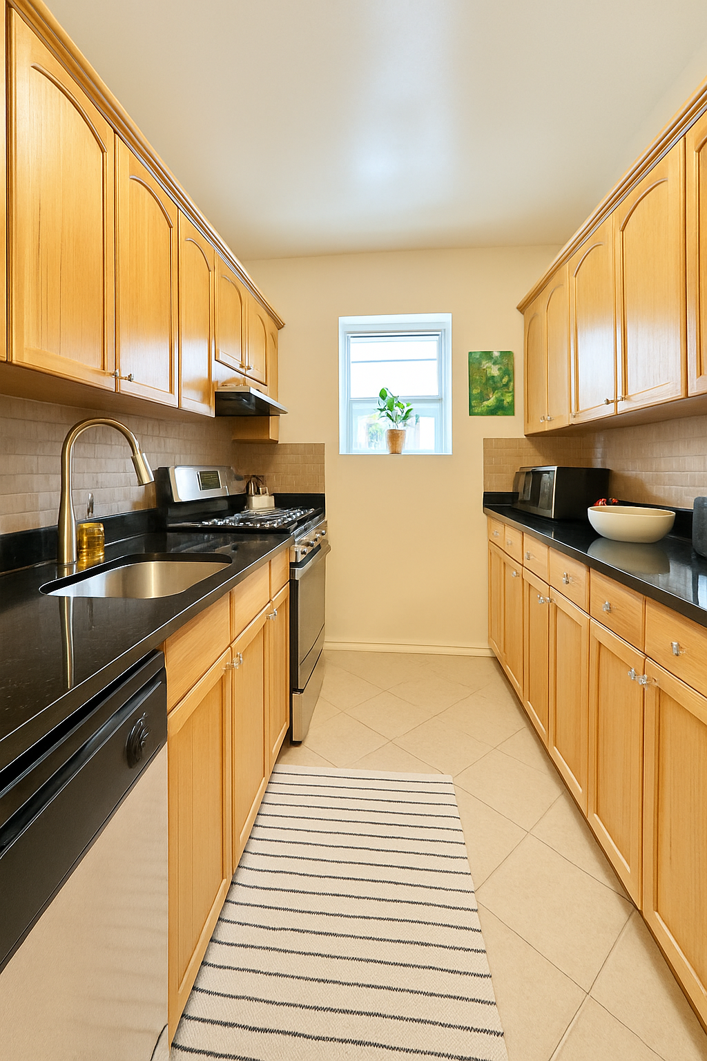 172 Minna Street, Unit 2 Brooklyn, NY 11218 - Photo 4 of 9 a kitchen with stainless steel appliances a sink stove and cabinets
