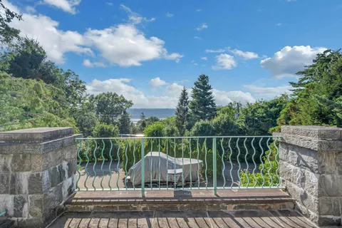 a backyard of a house