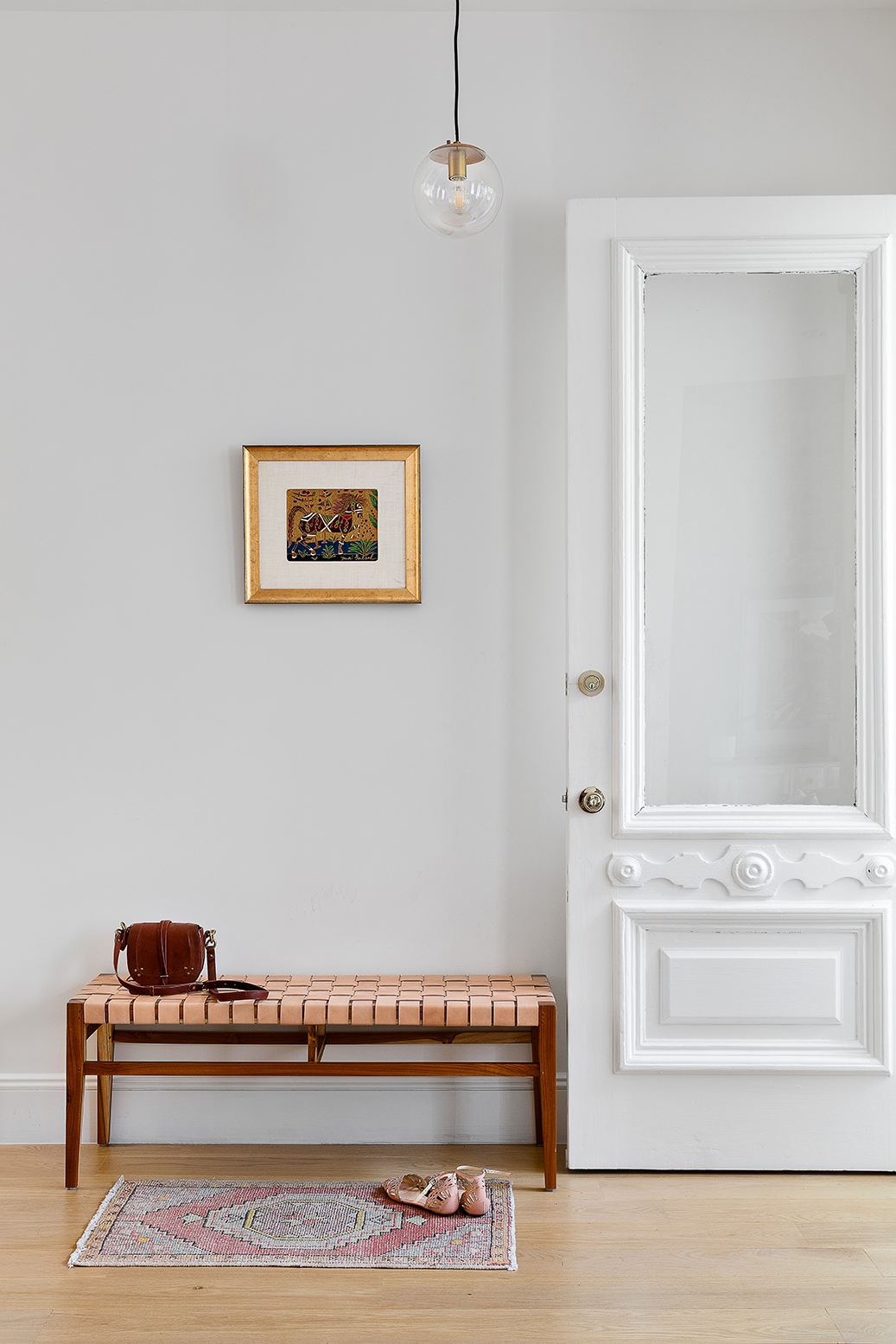 317 7th Street, Unit 2 Brooklyn, NY 11215 - Photo 7 of 9 a view of a hallway with two black and white walls