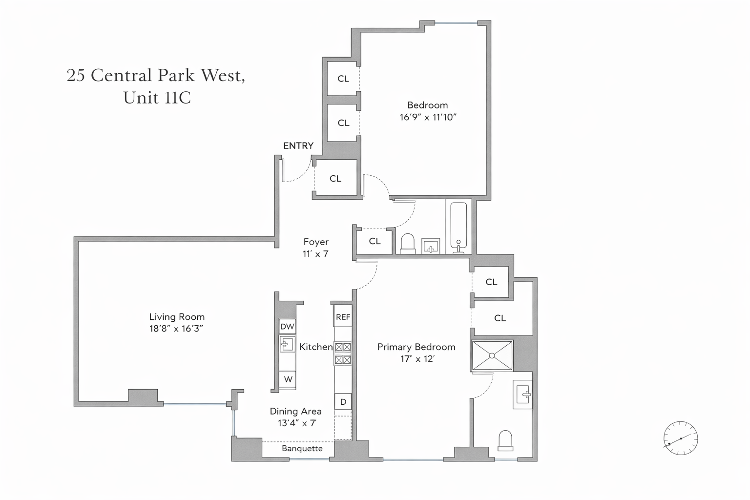 25 Central Park West, Unit 11C Manhattan, NY 10023 - Photo 18 of 18