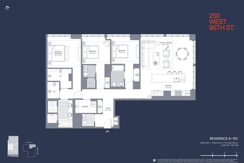 $4,250,000 | 250 West 96th Street, Unit 9C | Upper West Side