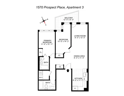 $3,450 | 1570 Prospect Place, Unit 3 | Weeksville
