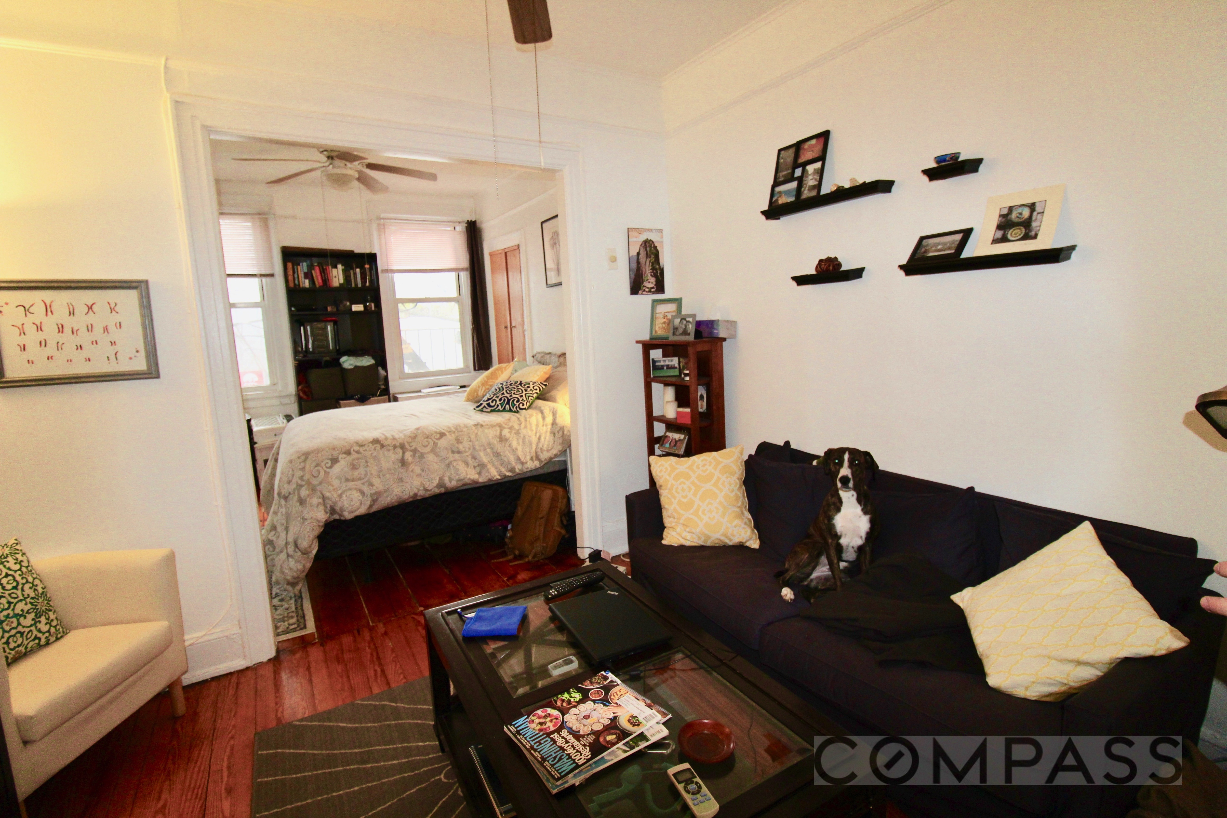 53 Duffield Street, Unit 3 Brooklyn, NY 11201 - Photo 2 of 11 a living room with furniture and wooden floor