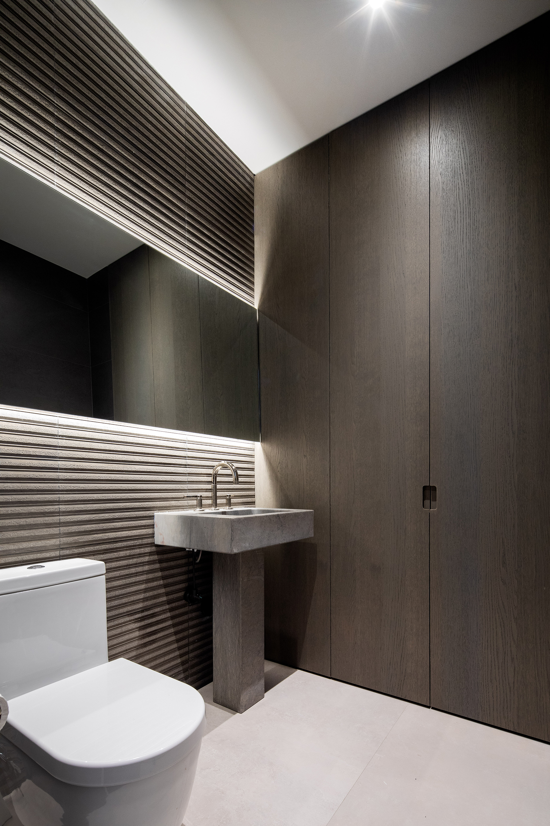 252 7th Avenue, Unit 10X Manhattan, NY 10001 - Photo 7 of 20 a bathroom with a sink and a toilet