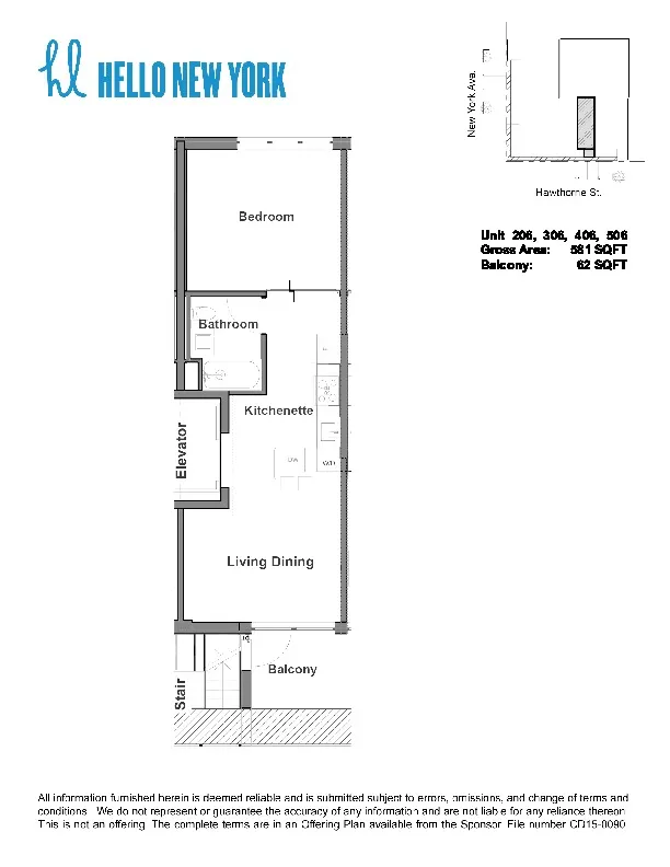 $590,000 | 651 New York Avenue, Unit 306 | Wingate