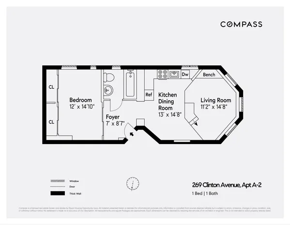 $675,000 | 269 Clinton Avenue, Unit A2 | Clinton Hill