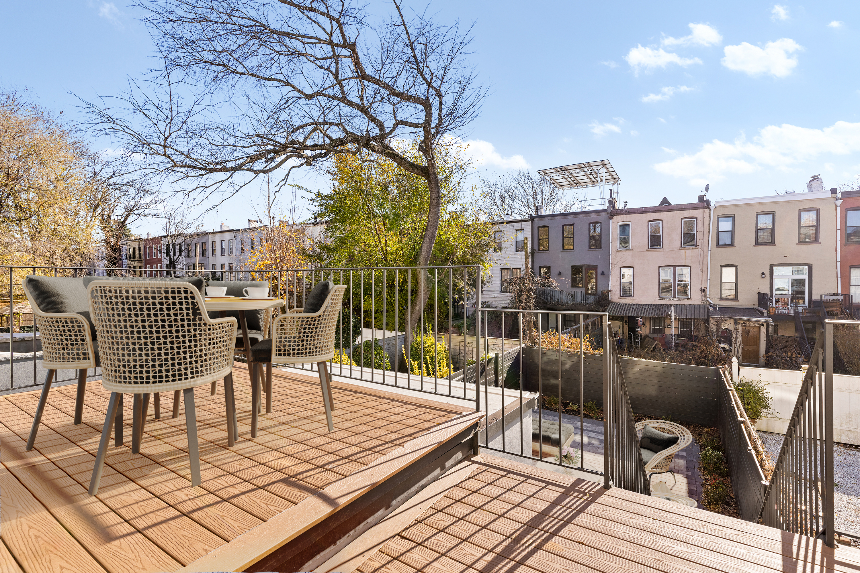 662 Decatur Street Brooklyn, NY 11233 - Photo 9 of 13 a view of a chairs and table on the terrace