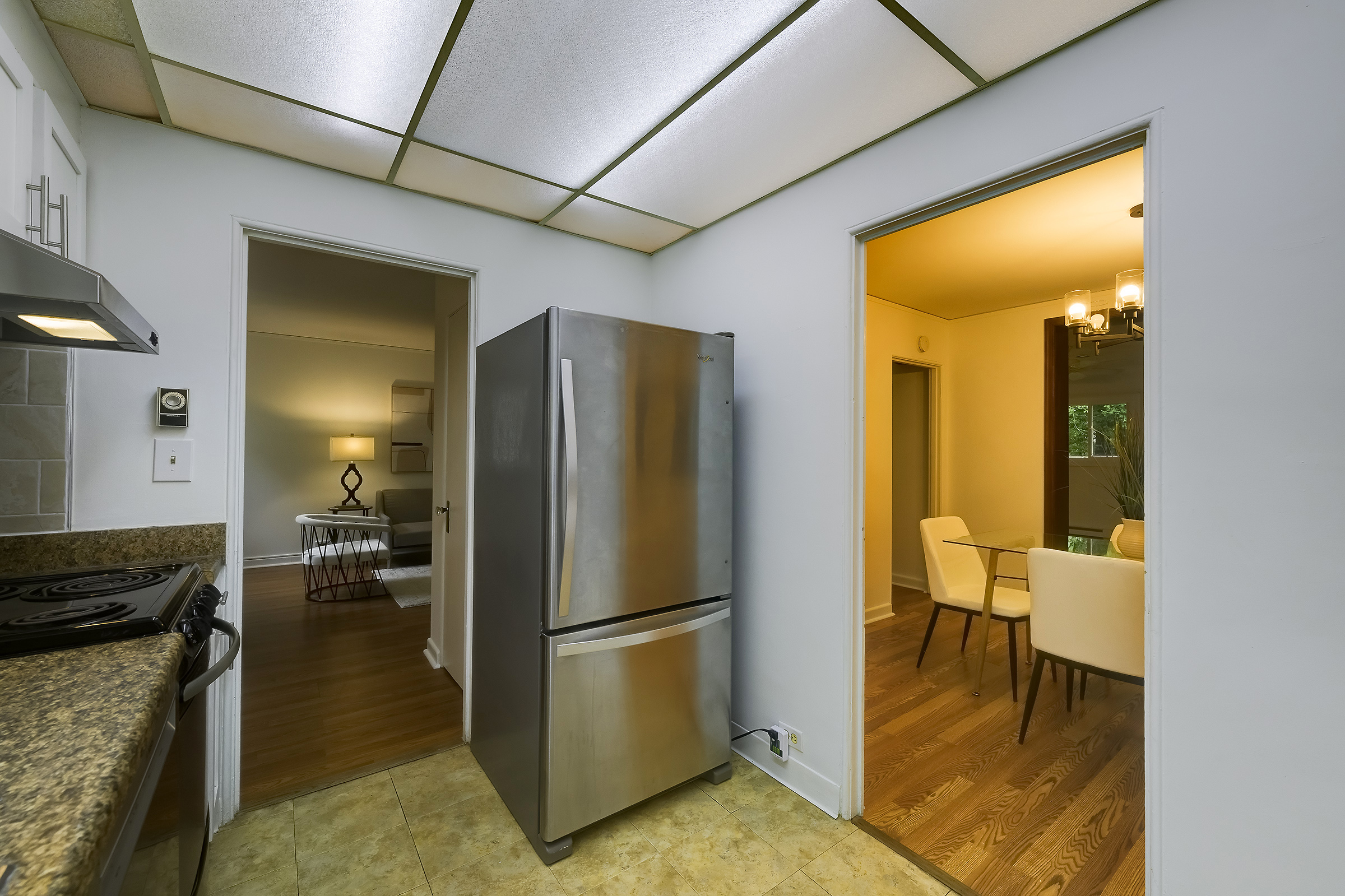 45 D Ridge Road Greenbelt, MD 20770 - Photo 15 of 35 a kitchen with a refrigerator and a stove
