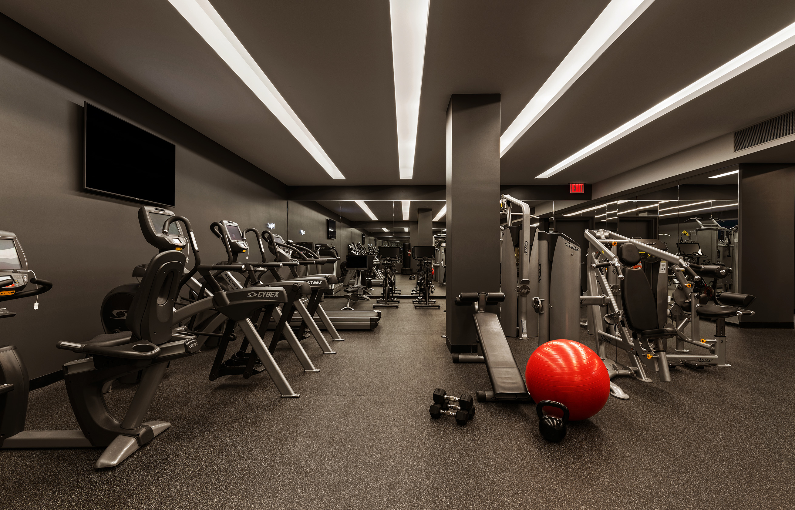 505 West 19th Street, Unit 5D Manhattan, NY 10011 - Photo 13 of 17 a view of a room with gym equipment
