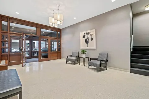 a front view of a building