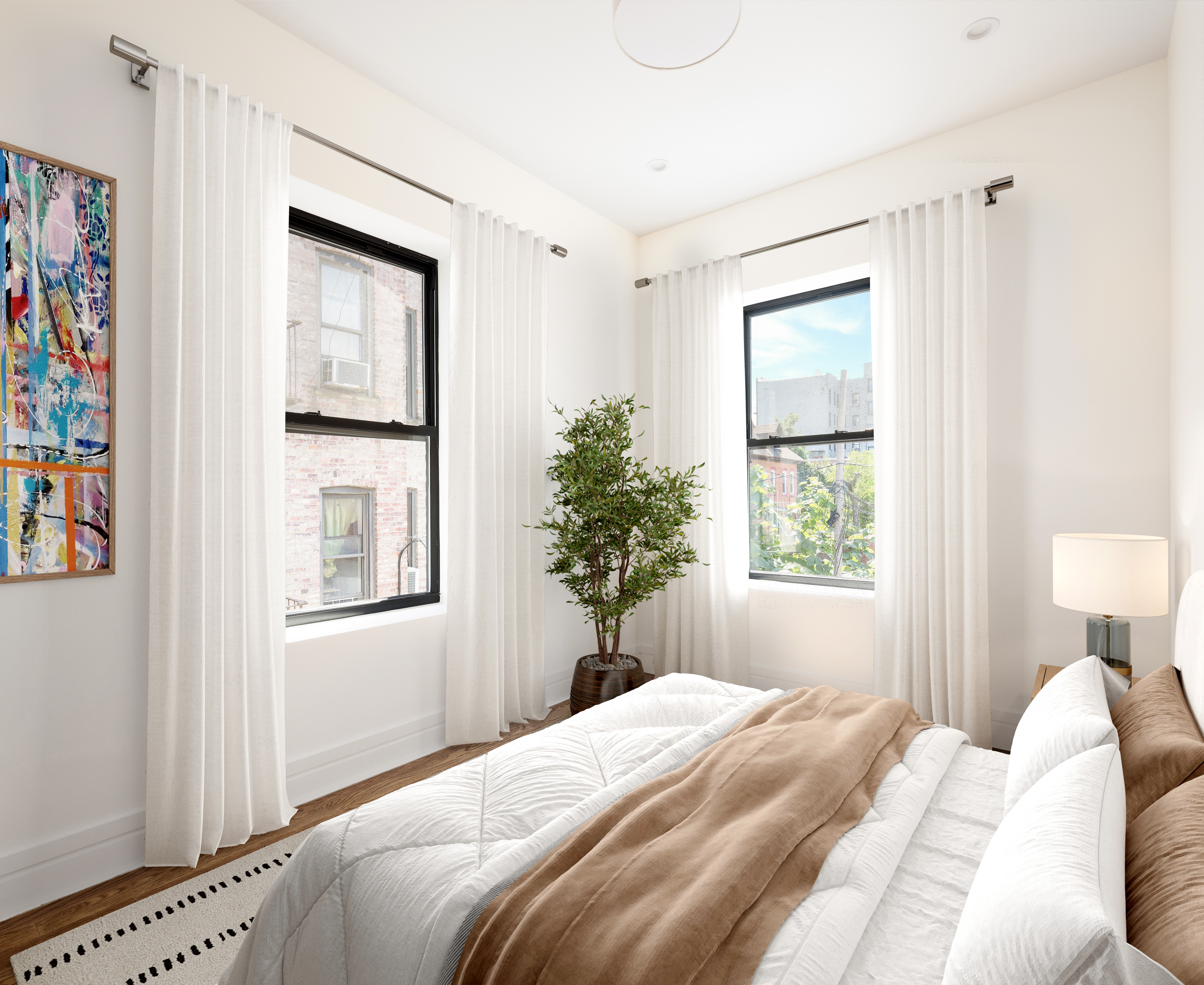 282 Buffalo Avenue, Unit 2 Brooklyn, NY 11213 - Photo 6 of 10 a bedroom with a bed and a window