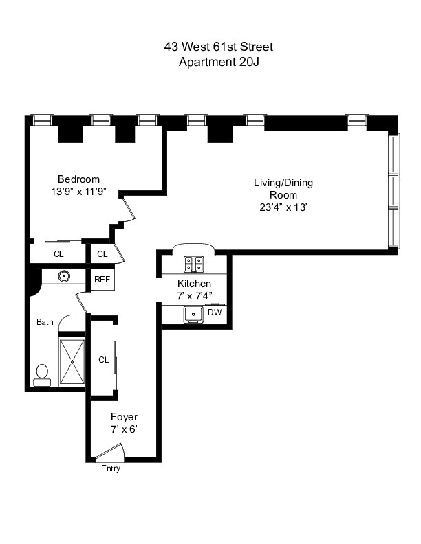 43 West 61st Street, Unit 17J Manhattan, NY 10023 - Photo 8 of 8