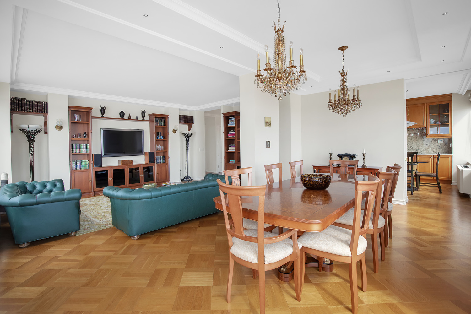 200 Riverside Boulevard, Unit 44A Manhattan, NY 10069 - Photo 8 of 22 a view of a dining room with furniture and wooden floor