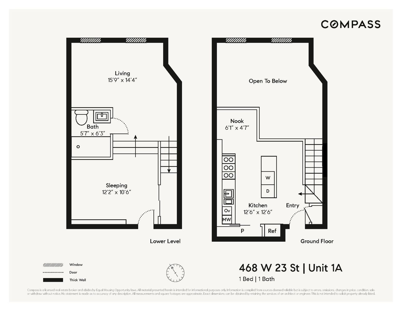 $780,000 | 468 West 23rd Street, Unit 1A | Chelsea