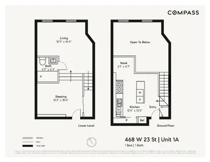 $850,000 | 468 West 23rd Street, Unit 1A | Chelsea