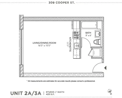 $450,000 | 309 Cooper Street, Unit 2A | Bushwick