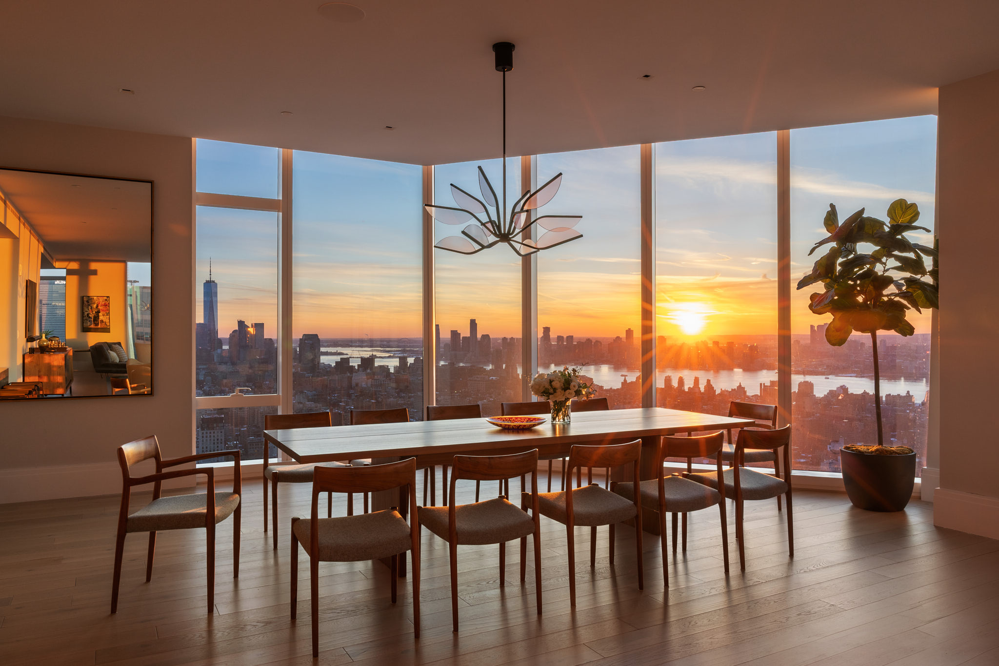 45 East 22nd Street, Unit 52/53B Manhattan, NY 10010 - Photo 1 of 27 a view of a dining room with furniture window and outside view